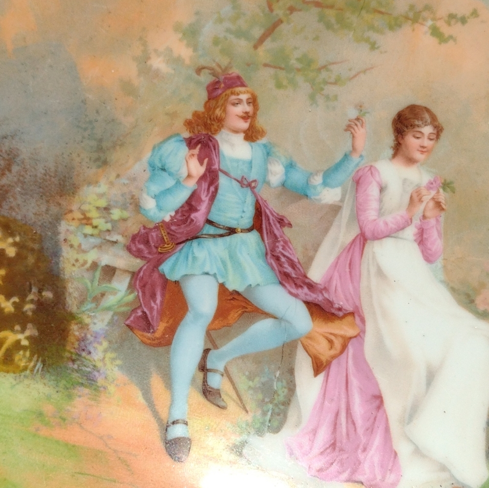 Ok PEEPS HERES A BEAUTIFUL VINTAGE PORCELAIN PLATE.